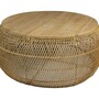 Couchtisch Rund Rattan Natur 0