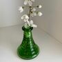 Flower vase glass green 0