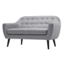 Ritchie Sofa 2-Sitzer Textil Holz Pearl Grey 1