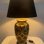 Table lamp with stoneware base ceramic 1