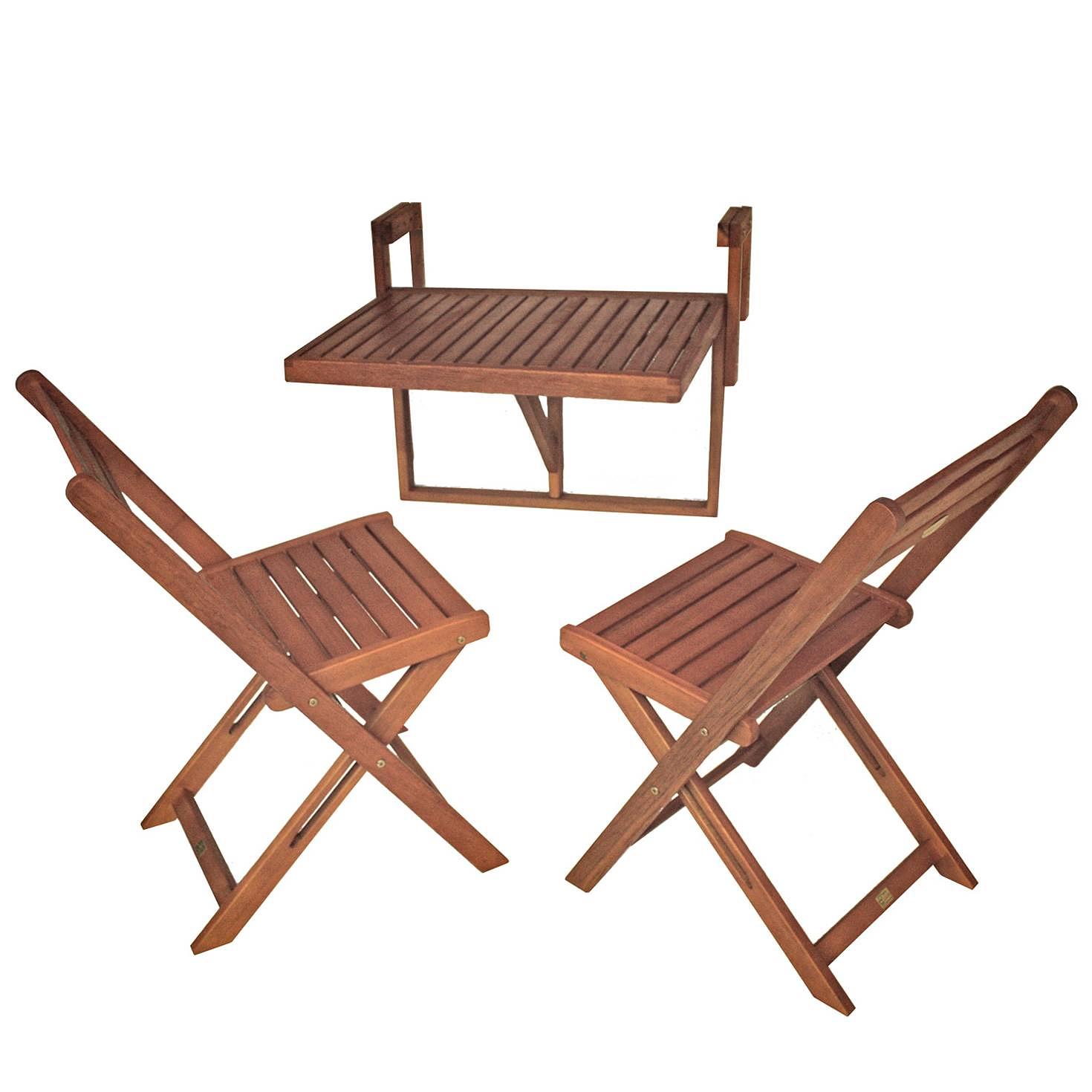 Balkon Hängetisch Berkeley Eukalyptus Braun 3