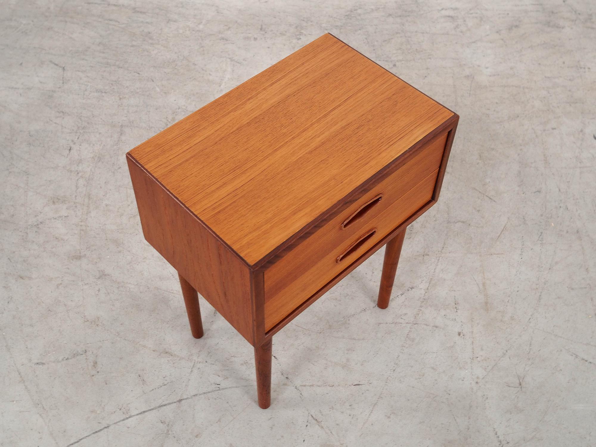 Teak nightstand, Danish design, 1970s, 4