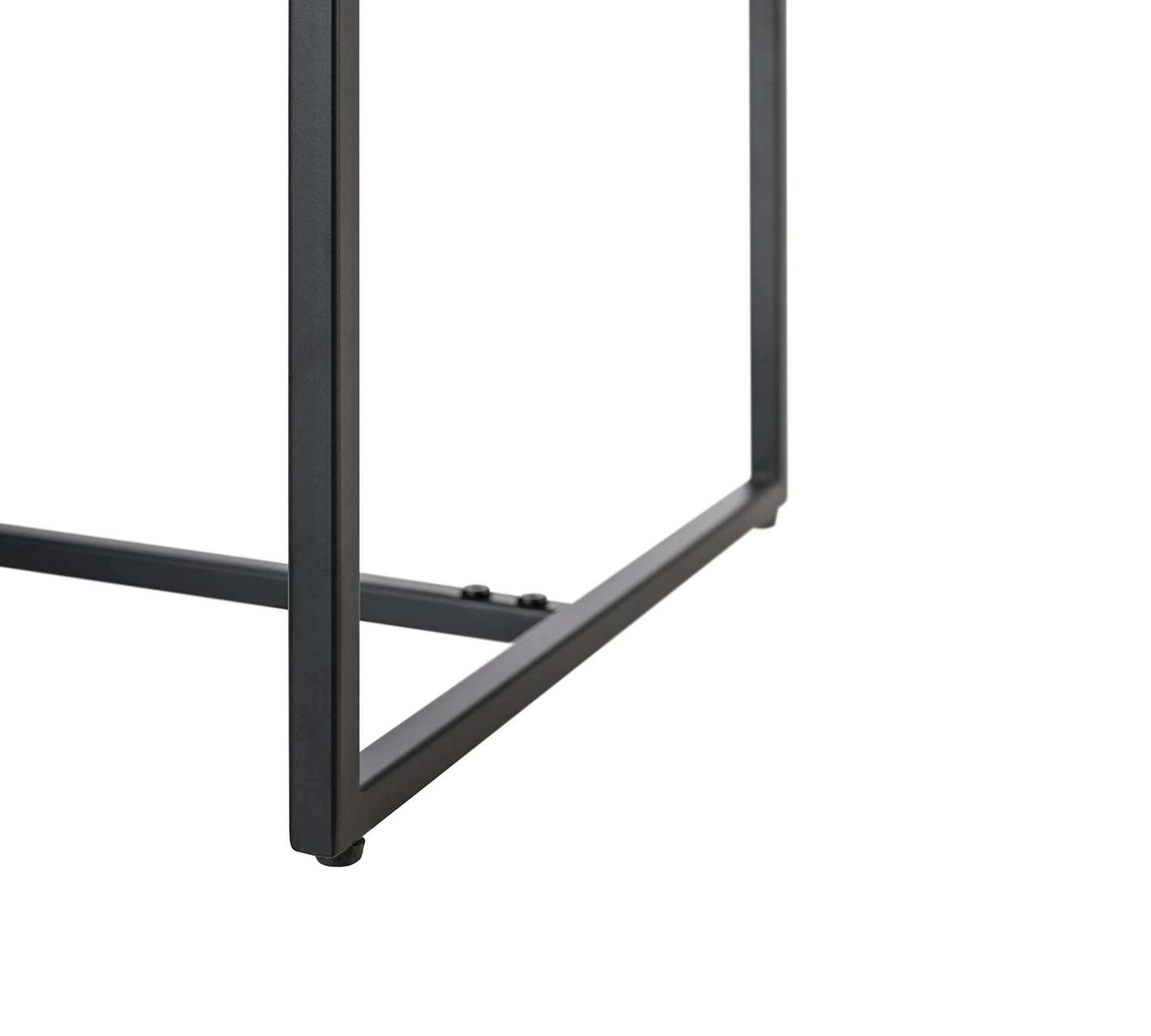 Nachtkommode Holz Metall Weiß 5