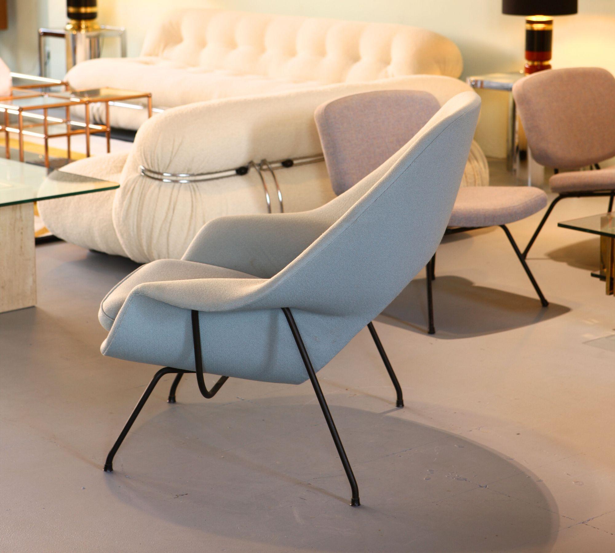 Womb Chair mit Ottomane Eero Saarinen 1960er Jahre 3