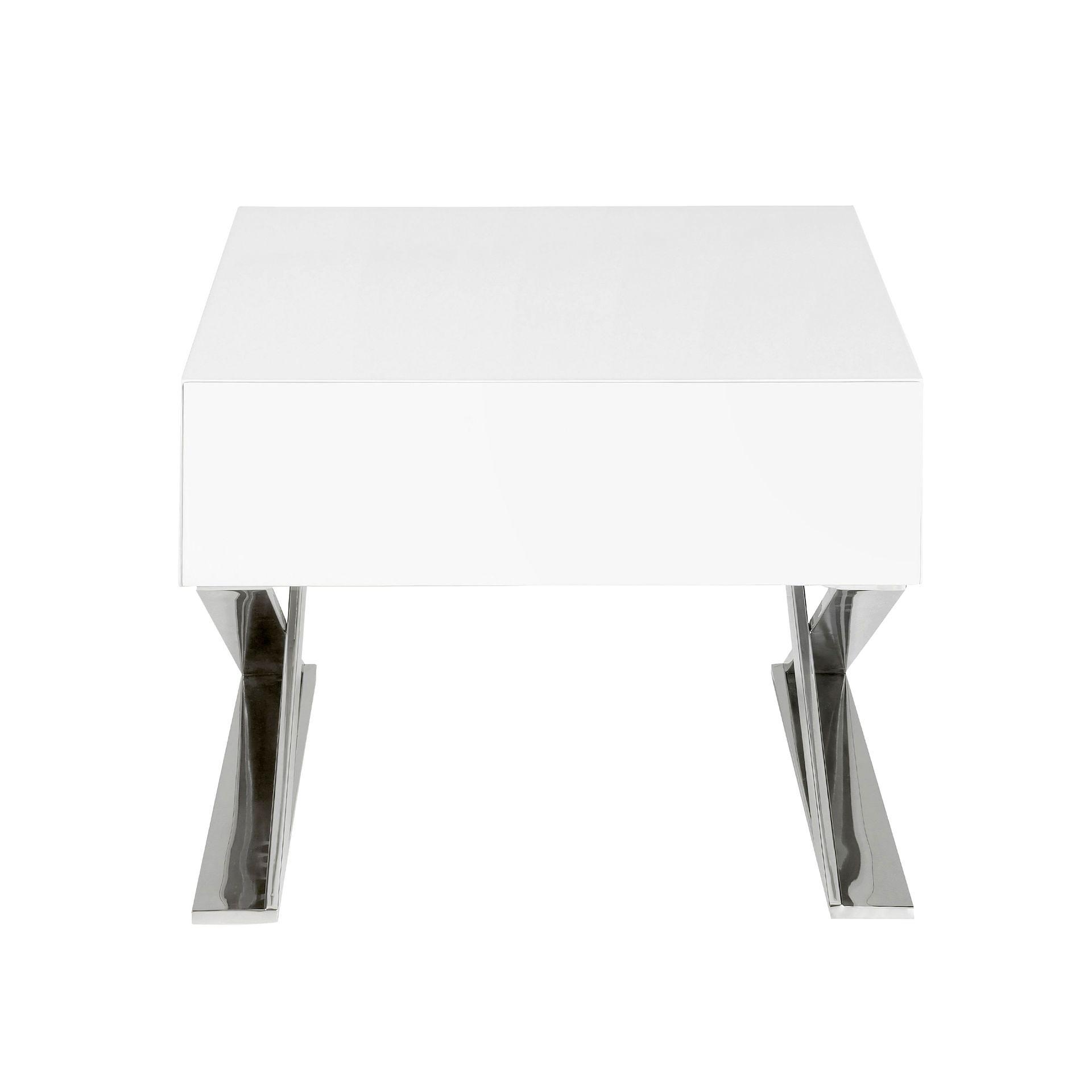 7007 Nightstand Chrome-plated steel White 5