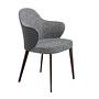 Armchair faux leather gray 0
