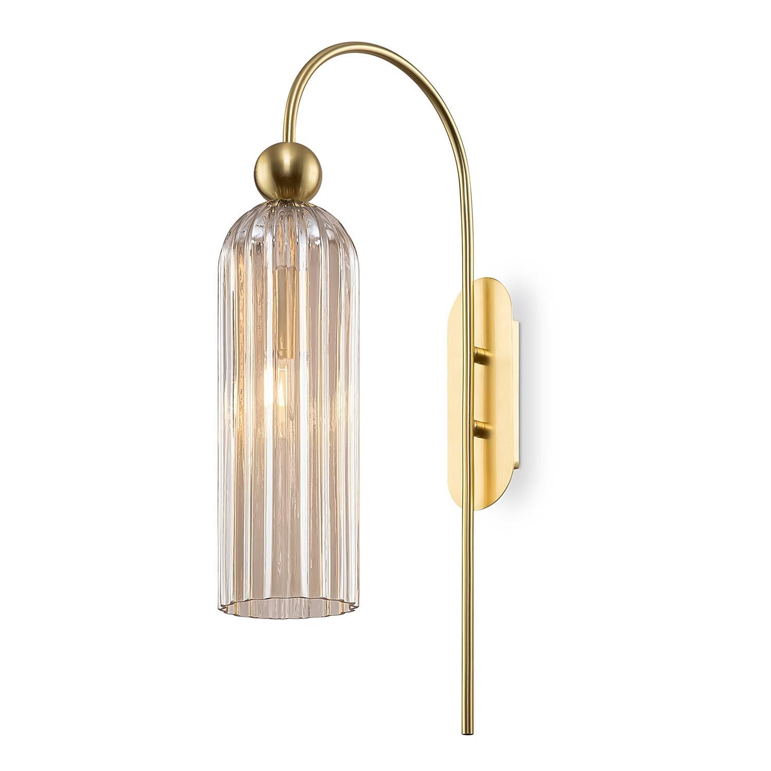 Antic Wandleuchte Farbglas Metall 1-flammig 0
