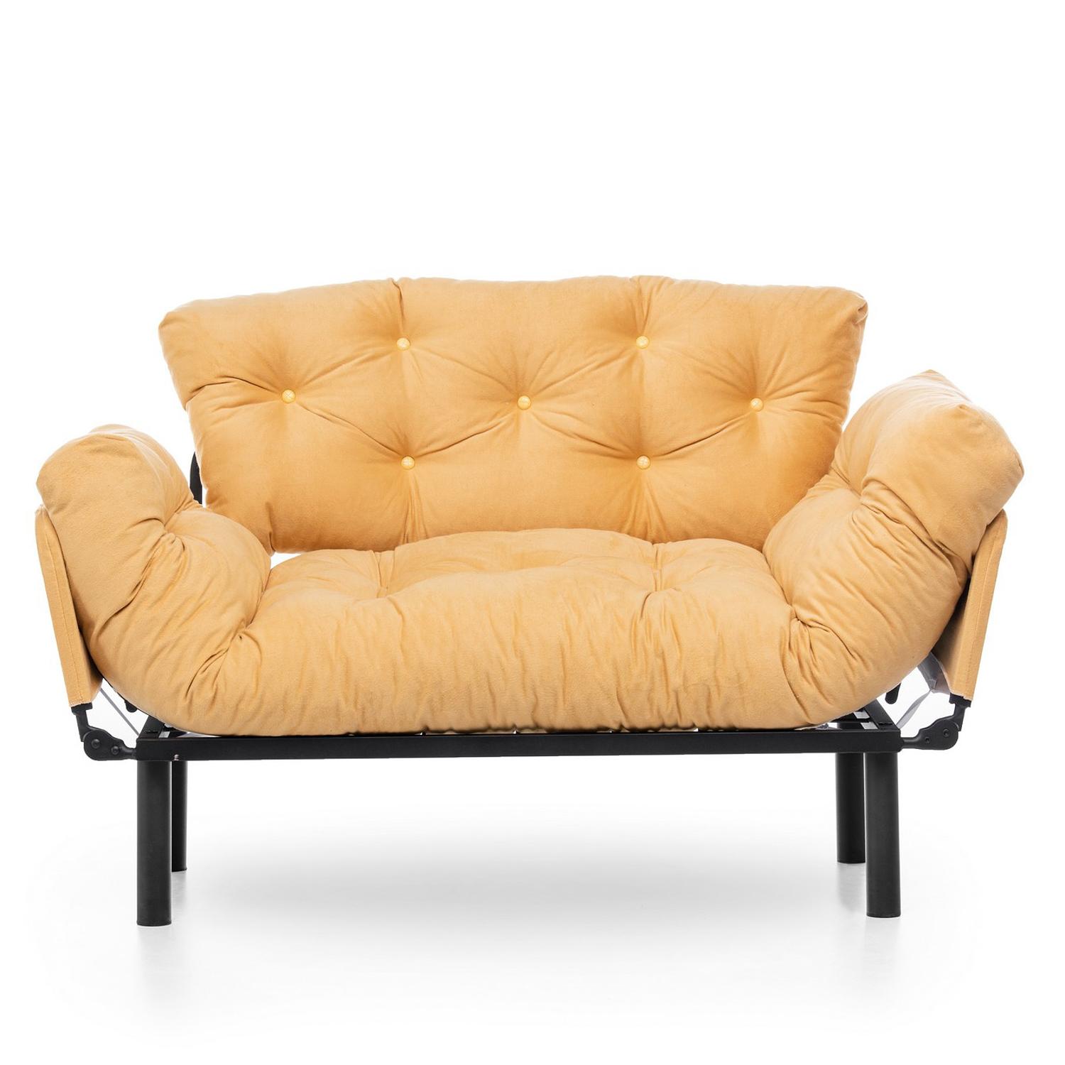 Nitta Schlafsofa 2-Sitzer Mustard 3