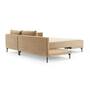 Vivica Schlafsofa Récamiere Rechts Velours Matt Beige 1