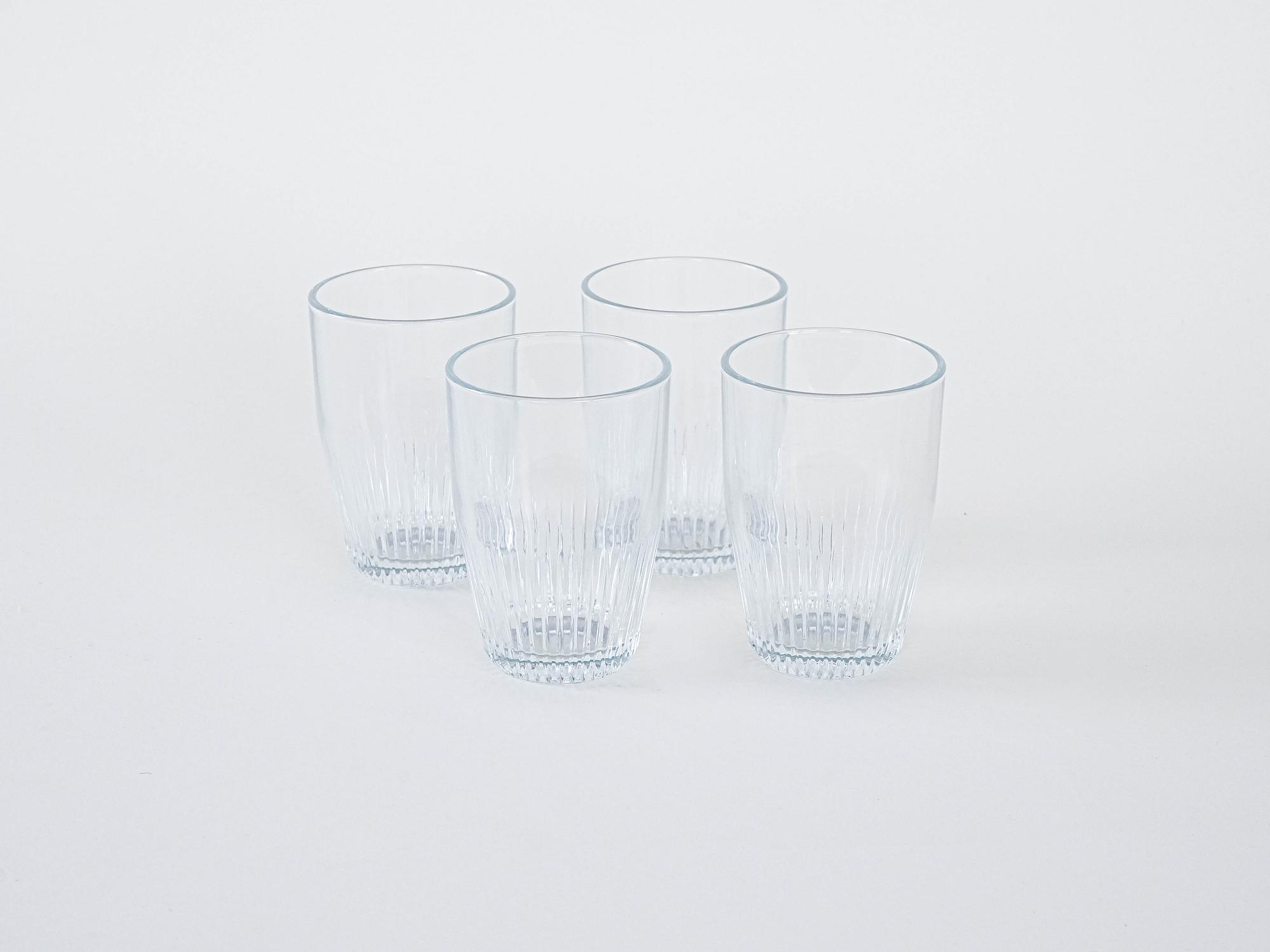 4x Glasses Transparent 3