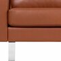 Portobello Sofa 3-Sitzer Saddle-Leder Metall Cognac 3