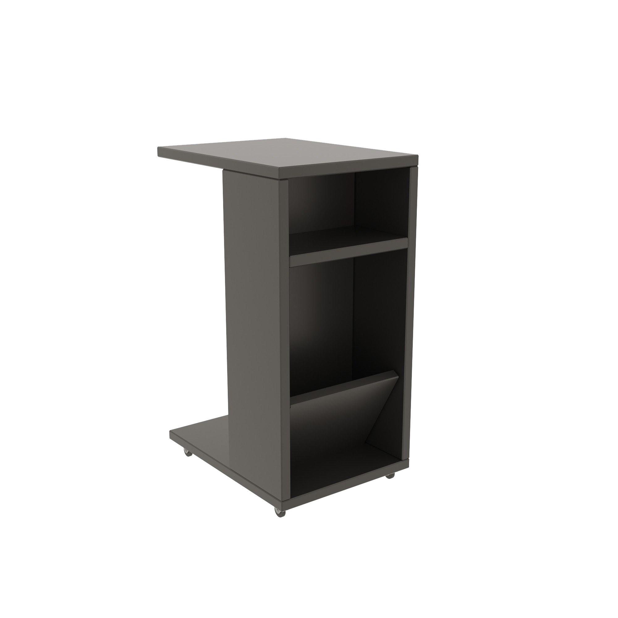Filinta Side Table Wood Veneer Anthracite 6