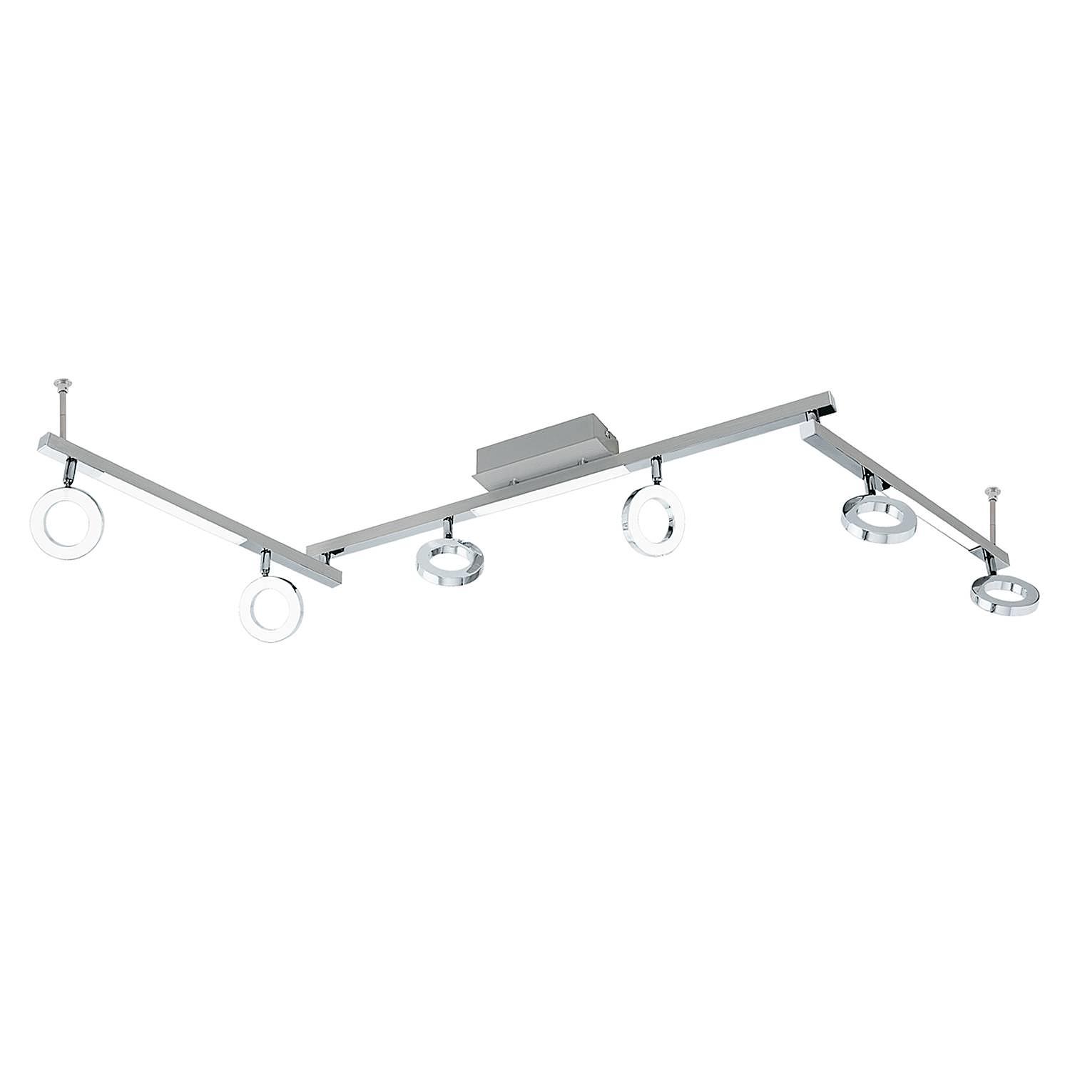 LED-Deckenleuchte Cardillio IV Silber 0