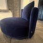 Petit Fleur Loveseat Swivel Royal Blue 1
