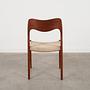 Teak wood chair 1960s 6