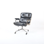 ES 104 Eames Lobby Chair Leder Schwarz 0