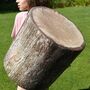 Sitzhocker Timberly Webstoff Braun 2