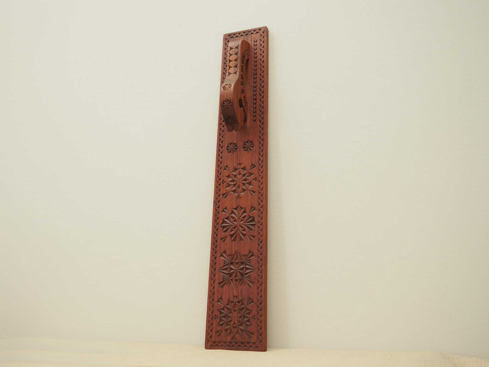 Vintage wall decoration wood brown 1970s 8