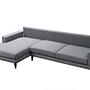 Nordic Ecksofa Links Grau 0