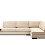 Tulip Corner Sofa Right with Ottoman Beige 6
