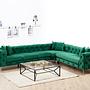 As corner sofa right green 1