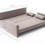 Bella Schlafsofa 3-Sitzer Creme 4