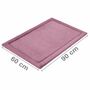 Rutschfeste Microfaser Badematte mit Memory Foam Orchidee 1