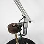 Vintage Tischlampe Metall Kunststoff Grau Schwarz 3