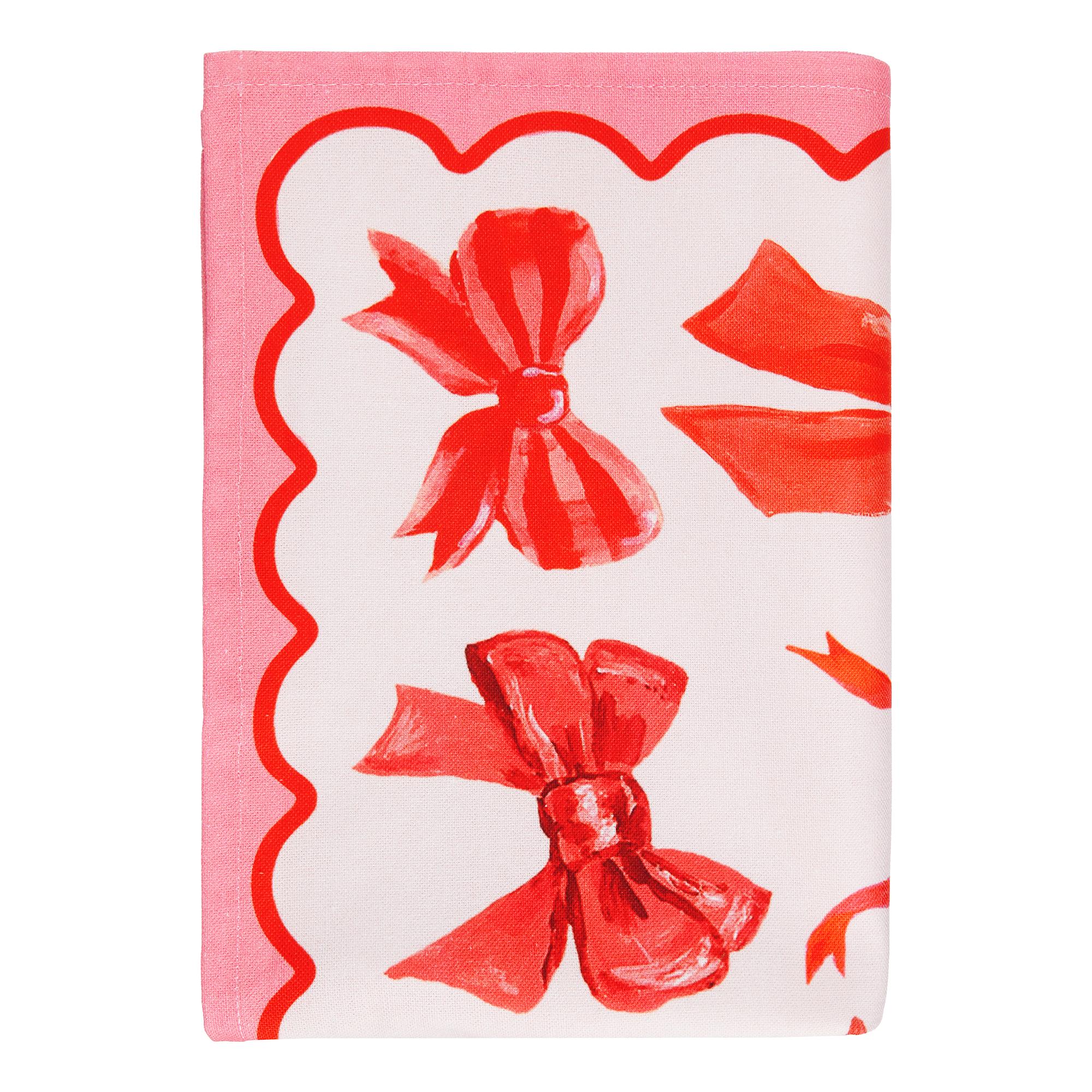 Kitchen Tales Tea towel Bow Cotton Bright red 2