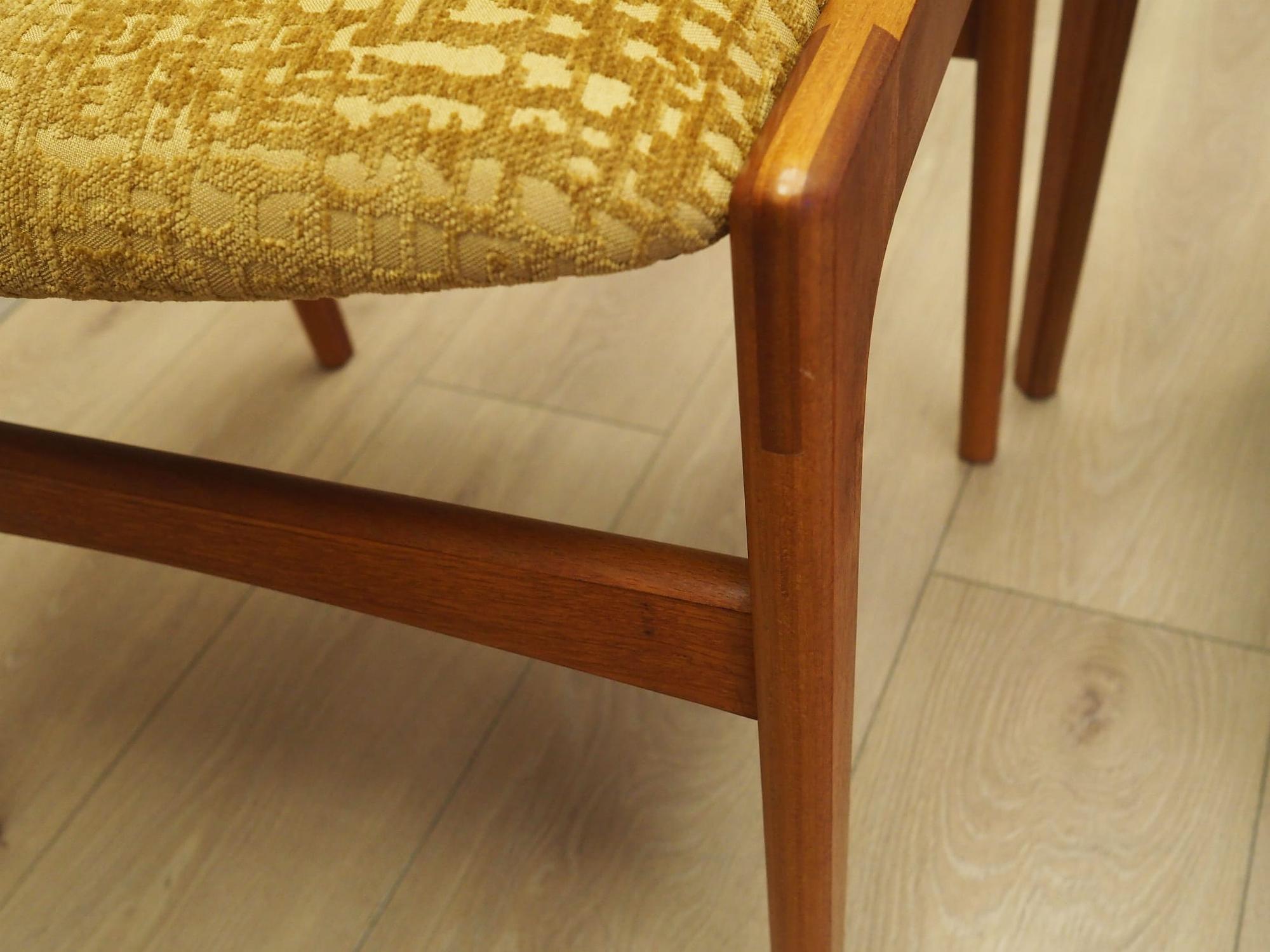 6x Dining chair teak 1970s 12
