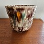 Vintage Blumentopf Keramik Mehrfarbig 2