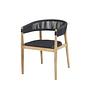 Miara Garden Chair Textile Anthracite 60x58x76 cm 0
