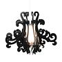 1-Flame Youngtown Chandelier Black 1