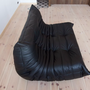 Togo Sofa 2-Sitzer Madras-Leder Schwarz 6