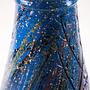 Keramikvase Blau 1970er Jahre 5