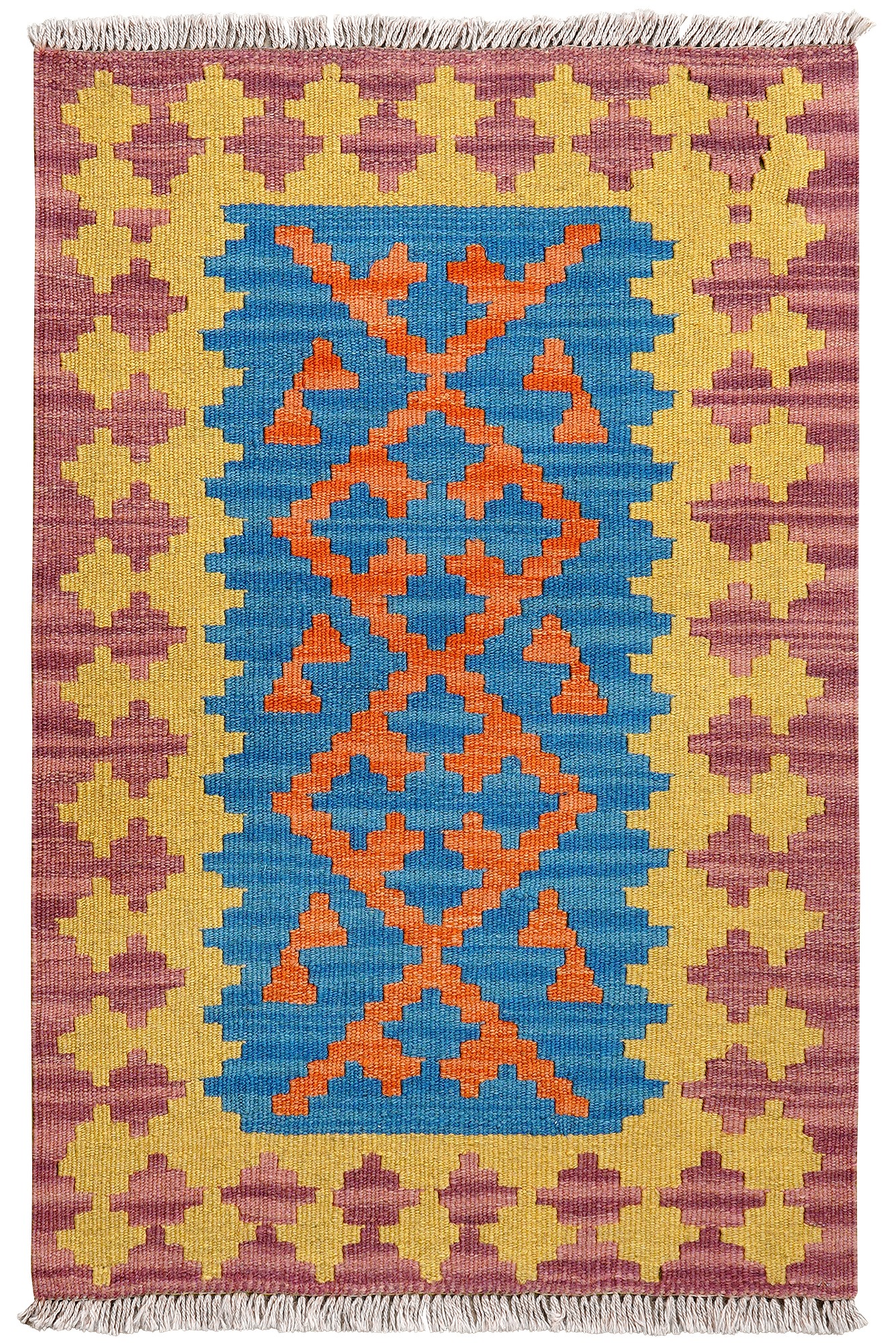 Kilim Gashgai Teppich Wolle Mehrfarbig 0
