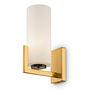 Fortano Wandleuchte Milchglas Metall 1-flammig 0