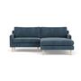 Astha Sofa 2-Sitzer Récamiere Rechts Sorento Steel Blue 0