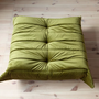 Togo Ottoman Velvet Olive Green 5