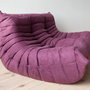 Togo Sofa 2-Sitzer Textil Aubergine 6