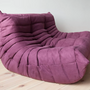 Togo Sofa 2-seater Textile Aubergine 6