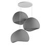 3-Flammig Wabi Sabi Claylights Pendelleuchte Beton Grau 1