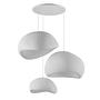 3-Flammig Wabi Sabi Mossgreys Pendelleuchte Weiß 1