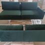 Astha 3-Sitzer Sofa Récamiere Links Velours Lux Dark Green 5