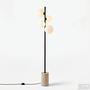 Kavio Floor Lamp Opal Glass Marble 4-light 4