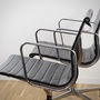 Alu Chair EA 107 Leder Schwarz 4