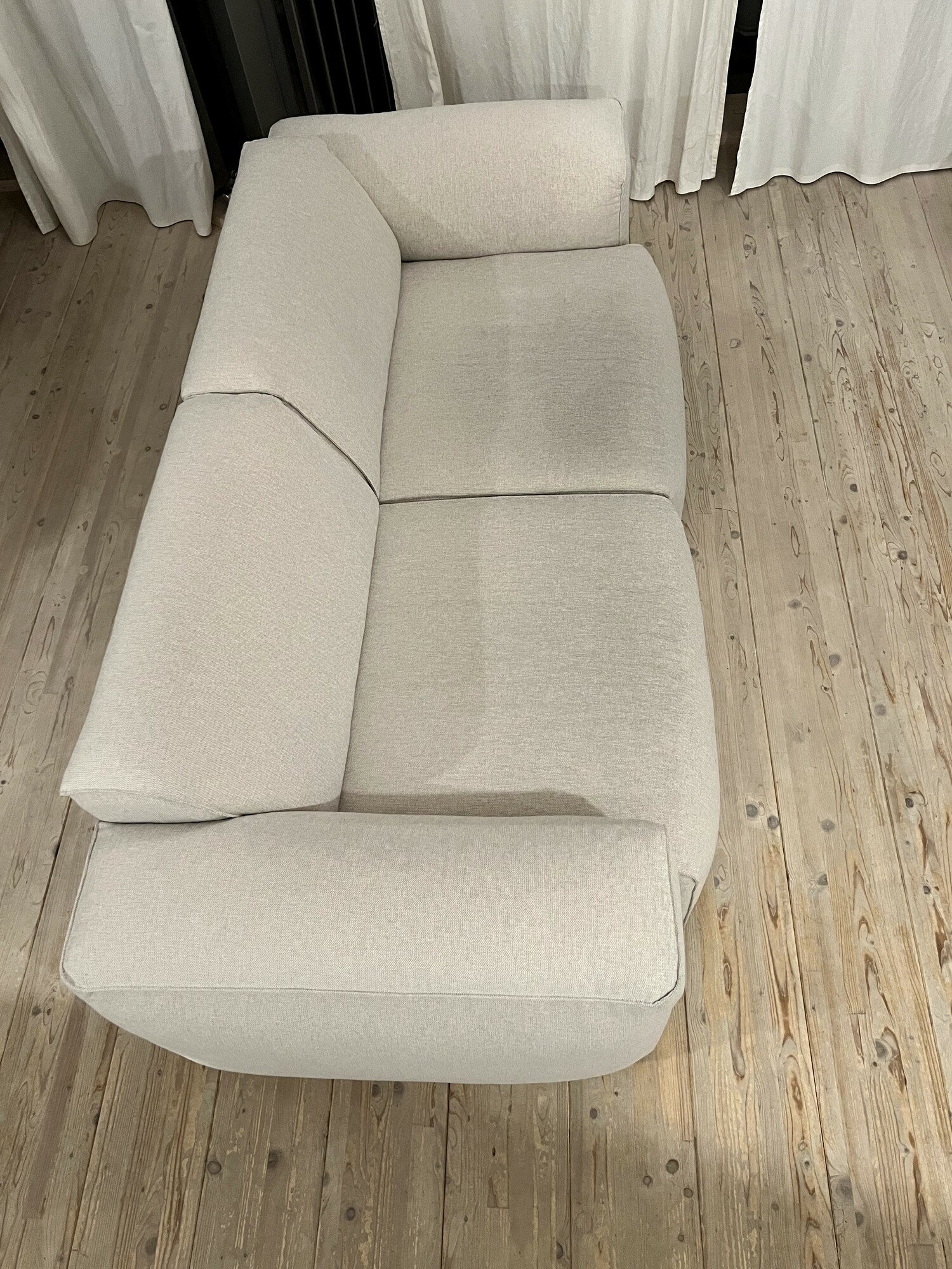 Hudson Sofa 2-Sitzer Textil Beige 6