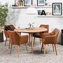 Armchair NICHOLAS XXL Faux Leather Aken Cognac 3