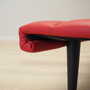 Vintage Bank Holz Leder Rot 1990er Jahre 5