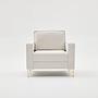 Lima Armchair Cream with gold legs 3